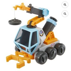 Blue & Yellow Rescue Crane Truck Toy